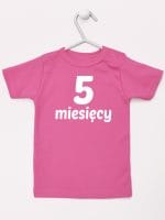 pięć miesięcy koszulka z krótkim rękawem kolor ciemny różowy 017