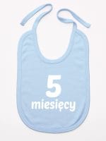 pięć miesięcy śliniak niemowlęcy kolor błękitny 017