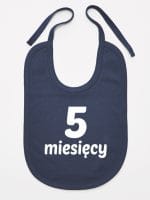 pięć miesięcy śliniak niemowlęcy kolor granatowy 017