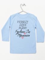 pierwszy dzień mamy kocham cię mamusiu koszulka z długim rękawem kolor błękitny 233 pierwszy dzień mamy kocham cię mamusiu koszulka z długim rękawem kolor błękitny 233