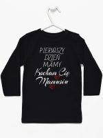 pierwszy dzień mamy kocham cię mamusiu koszulka z długim rękawem kolor czarny 233 pierwszy dzień mamy kocham cię mamusiu koszulka z długim rękawem kolor czarny 233