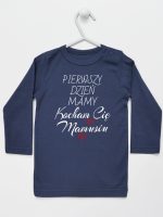 pierwszy dzień mamy kocham cię mamusiu koszulka z długim rękawem kolor granatowy 233 pierwszy dzień mamy kocham cię mamusiu koszulka z długim rękawem kolor granatowy 233