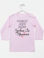 pierwszy dzień mamy kocham cię mamusiu koszulka z długim rękawem kolor różowy 233 pierwszy dzień mamy kocham cię mamusiu koszulka z długim rękawem kolor różowy 233