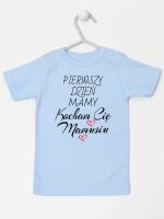 pierwszy dzień mamy kocham cię mamusiu koszulka z krótkim rękawem kolor błękitny 233 pierwszy dzień mamy kocham cię mamusiu koszulka z krótkim rękawem kolor błękitny 233