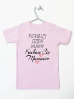 pierwszy dzień mamy kocham cię mamusiu koszulka z krótkim rękawem kolor różowy 233 pierwszy dzień mamy kocham cię mamusiu koszulka z krótkim rękawem kolor różowy 233