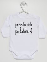 przystojniak po tattusiu body z długim rękawem kolor biały 086 przystojniak po tattusiu body z długim rękawem kolor biały 086