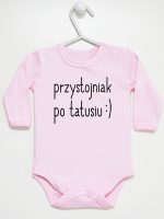 przystojniak po tattusiu body z długim rękawem kolor różowy 086 przystojniak po tattusiu body z długim rękawem kolor różowy 086