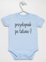 przystojniak po tattusiu body z krótkim rękawem kolor błękitny 086 przystojniak po tattusiu body z krótkim rękawem kolor błękitny 086