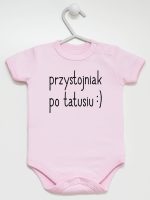 przystojniak po tattusiu body z krótkim rękawem kolor różowy 086 przystojniak po tattusiu body z krótkim rękawem kolor różowy 086