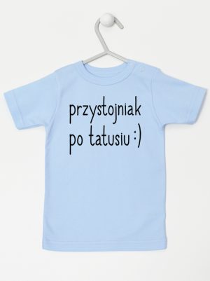 przystojniak po tattusiu koszulka z krótkim rękawem kolor błękitny 086