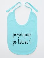 przystojniak po tattusiu śliniak niemowlęcy kolor miętowy 086 przystojniak po tattusiu śliniak niemowlęcy kolor miętowy 086