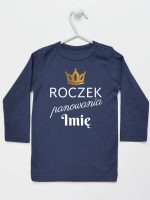 roczek panowania z imieniem koszulka z długim rękawem kolor granatowy 173