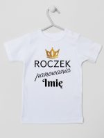 roczek panowania z imieniem koszulka z krótkim rękawem kolor biały 173