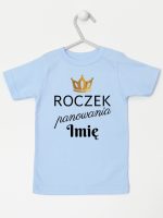 roczek panowania z imieniem koszulka z krótkim rękawem kolor błękitny 173