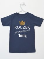 roczek panowania z imieniem koszulka z krótkim rękawem kolor granatowy 173