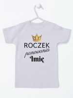 roczek panowania z imieniem koszulka z krótkim rękawem kolor szary 173
