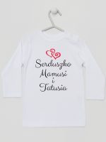 serduszko mamusi i tatusia koszulka z długim rękawem kolor biały 236 serduszko mamusi i tatusia koszulka z długim rękawem kolor biały 236