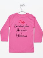 serduszko mamusi i tatusia koszulka z długim rękawem kolor ciemny różowy 236 serduszko mamusi i tatusia koszulka z długim rękawem kolor ciemny różowy 236