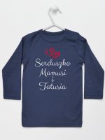 serduszko mamusi i tatusia koszulka z długim rękawem kolor granatowy 236 serduszko mamusi i tatusia koszulka z długim rękawem kolor granatowy 236