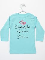 serduszko mamusi i tatusia koszulka z długim rękawem kolor miętowy 236 serduszko mamusi i tatusia koszulka z długim rękawem kolor miętowy 236