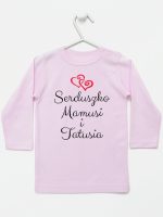 serduszko mamusi i tatusia koszulka z długim rękawem kolor różowy 236 serduszko mamusi i tatusia koszulka z długim rękawem kolor różowy 236