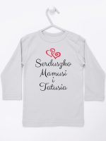 serduszko mamusi i tatusia koszulka z długim rękawem kolor szary 236 serduszko mamusi i tatusia koszulka z długim rękawem kolor szary 236