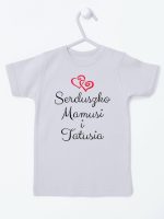 serduszko mamusi i tatusia koszulka z krótkim rękawem kolor szary 236 serduszko mamusi i tatusia koszulka z krótkim rękawem kolor szary 236