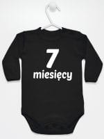 siedem miesięcy body z długim rękawem kolor czarny 019