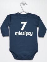 siedem miesięcy body z długim rękawem kolor granatowy 019