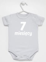 siedem miesięcy body z krótkim rękawem kolor szary 019