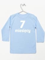 siedem miesięcy koszulka z długim rękawem kolor błękitny 019