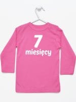 siedem miesięcy koszulka z długim rękawem kolor ciemny różowy 019