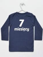 siedem miesięcy koszulka z długim rękawem kolor granatowy 019