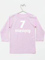 siedem miesięcy koszulka z długim rękawem kolor różowy 019