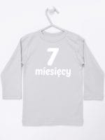 siedem miesięcy koszulka z długim rękawem kolor szary 019