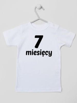 siedem miesięcy koszulka z krótkim rękawem kolor biały 019