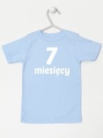 siedem miesięcy koszulka z krótkim rękawem kolor błękitny 019