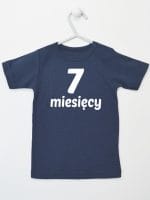 siedem miesięcy koszulka z krótkim rękawem kolor granatowy 019