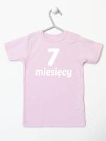siedem miesięcy koszulka z krótkim rękawem kolor różowy 019