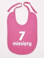 siedem miesięcy śliniak niemowlęcy kolor ciemny różowy 019