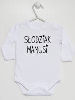 słodziak mamusi body z długim rękawem kolor biały 066