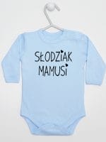 słodziak mamusi body z długim rękawem kolor błękitny 066