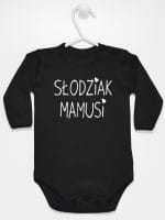 słodziak mamusi body z długim rękawem kolor czarny 066