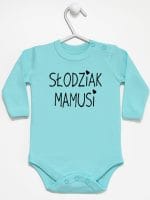 słodziak mamusi body z długim rękawem kolor miętowy 066