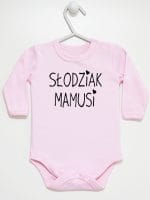 słodziak mamusi body z długim rękawem kolor różowy 066