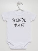 słodziak mamusi body z krótkim rękawem kolor biały 066