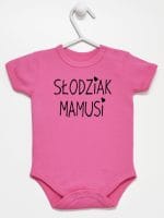 słodziak mamusi body z krótkim rękawem kolor ciemny rózowy 066