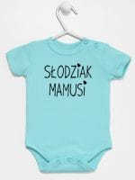 słodziak mamusi body z krótkim rękawem kolor miętowy 066