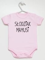 słodziak mamusi body z krótkim rękawem kolor różowy 066