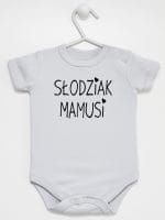słodziak mamusi body z krótkim rękawem kolor szary 066